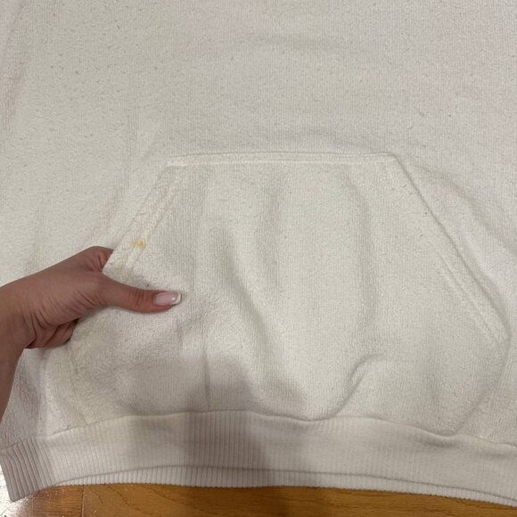 Vintage Walt Disney World Hoodie XL Made in USA 70s/80s Style White Embroidered - Picture 2 of 10